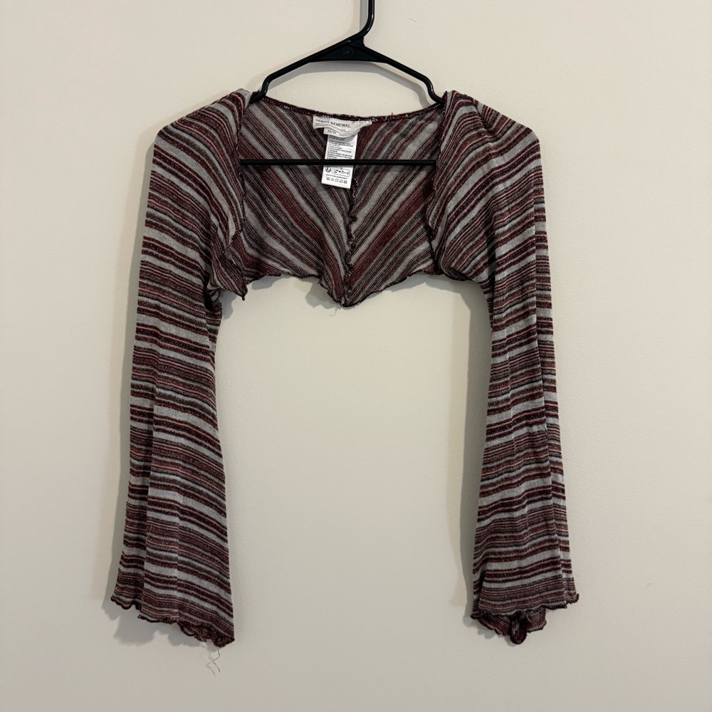 Urban Renewal Remnants Space Dye Shrug Top